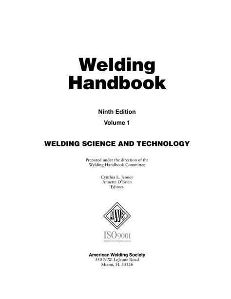 welding and metal fabrication pdf|welding handbook aws pdf.